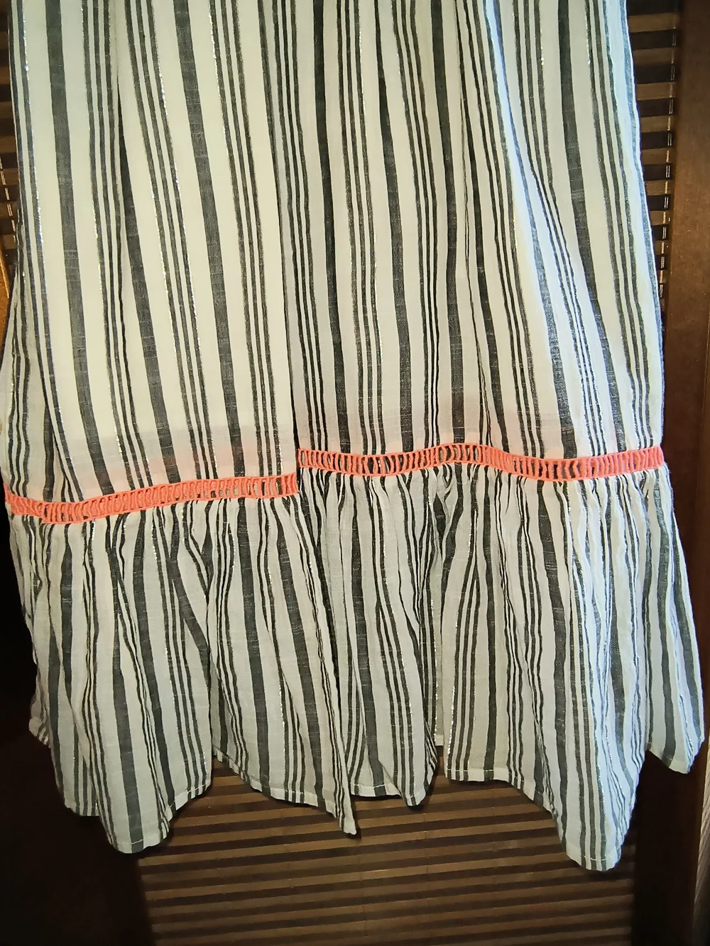 Cat & Jack Striped Halter Maxi Dress with Pink Trim